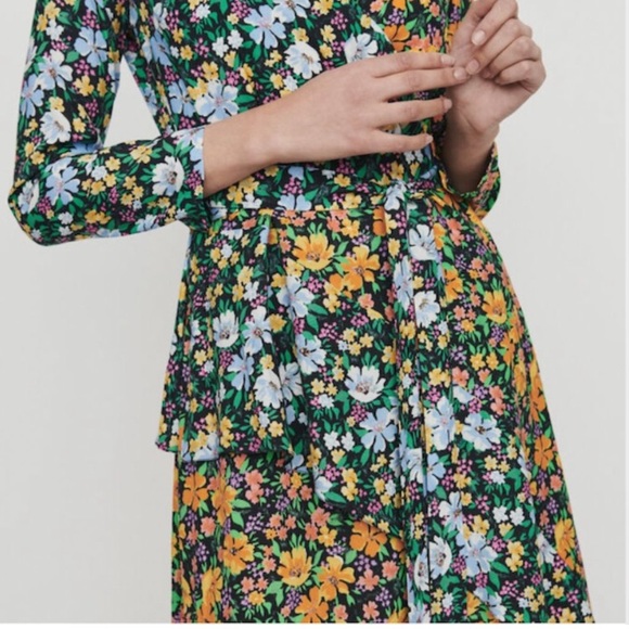 Maje floral print midi dress - Picture 5 of 11